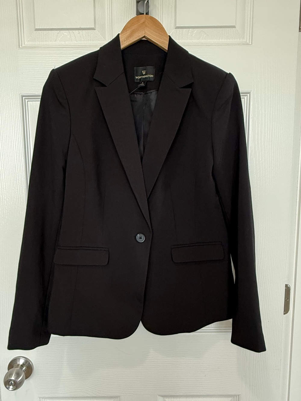 NWT Worthington Black Lined Blazer Small